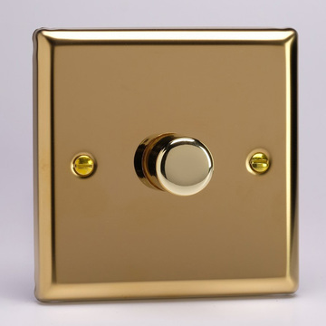 1-Gang 2-Way Victorian Brass LED Dimmer Image