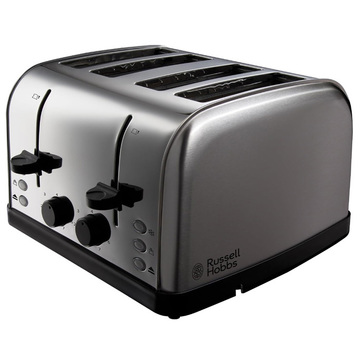 RUSSELLs Brushed 4 Slice Toaster Image