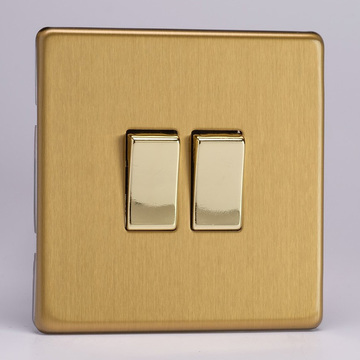 2 Gang 10A 1 or 2 Way Rocker Switches  Image