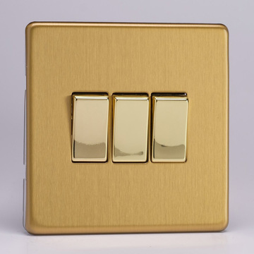 3-Gang 10A 1 or 2 Way Rocker Switches  Image