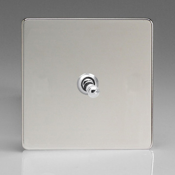 1-Gang 10A Toggle Switch - Polished Chrome Image