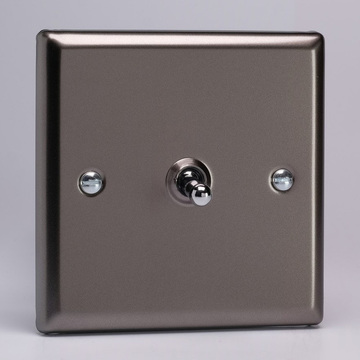 1-Gang 10A Toggle Switch - Pewter Image