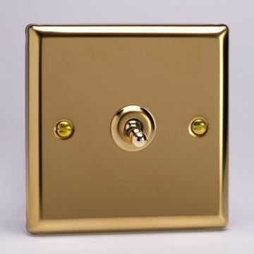 1-Gang Intermediate Toggle - Victorian Brass Image