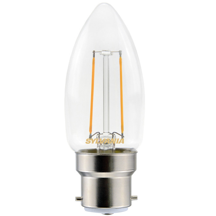 2.1 Watt B22 Filament LED Candle (25w) Image 1