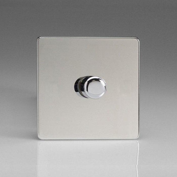 Dimmer Switch 1 Gang Polished Chrome Image 1