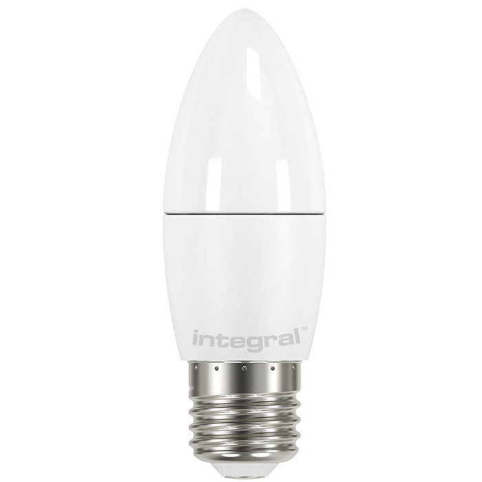 CANDLE BULB E27 470LM 4.9W 2700K NON-DIMM 250 BEAM FROSTED INTEGRAL Image 1