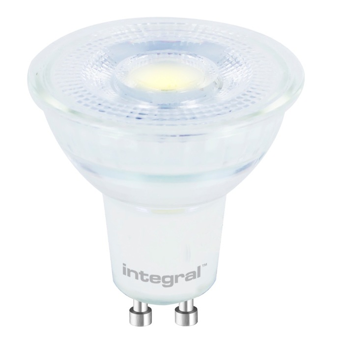GLASS GU10 BULB 400LM 3.6W 2700K NON-DIMM 36 BEAM INTEGRAL Image 1