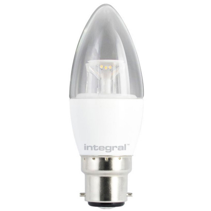 5.5 Watt B22 Clear Candle (40w) Image 1