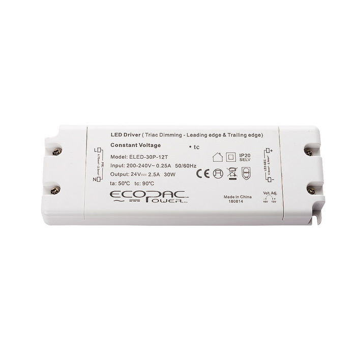 CONSTANT VOLTAGE DRIVER 20W 12VDC IP20 NON-DIMM 200-240V INPUT INTEGRAL Image 1