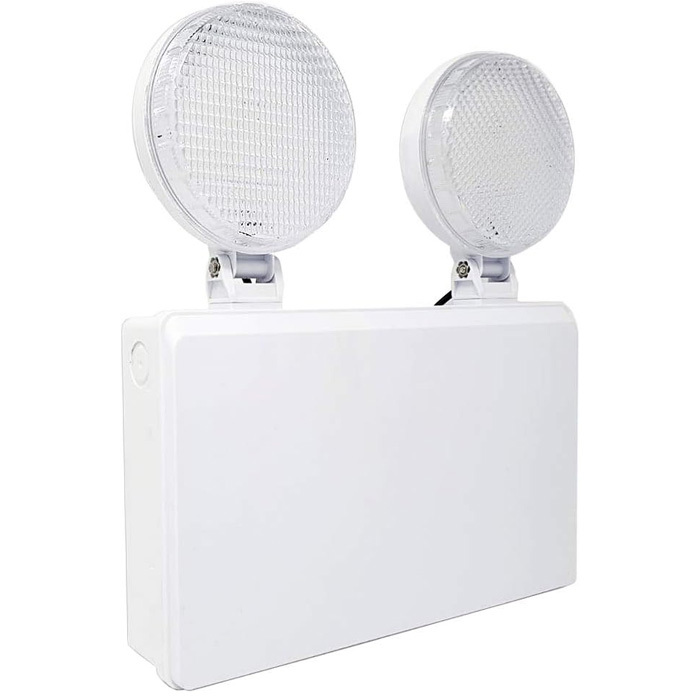 4W IP20 TWIN SPOT EMERGENCY LUMINAIRE NON MAINTAINED 6500K SELF TEST Image 1