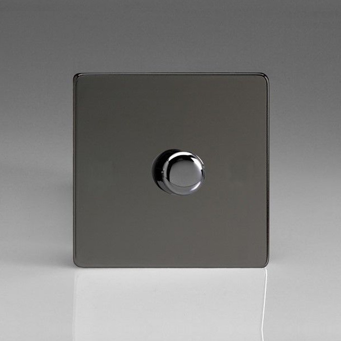 Varilight V-Pro 1 Gang Dimmer - Iridium Black Image 1