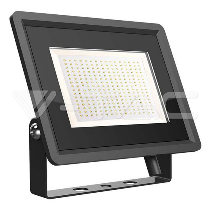 200W LED Floodlight Black Body SMD White 6400K Image 1