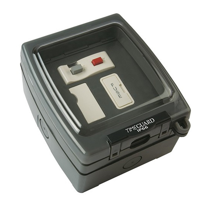 Weathersafe Single Gang RCD Fused Spur Image 1