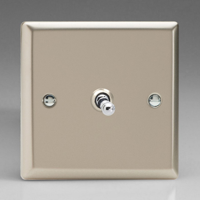 1-Gang Intermediate Toggle - Satin Chrome Image 1