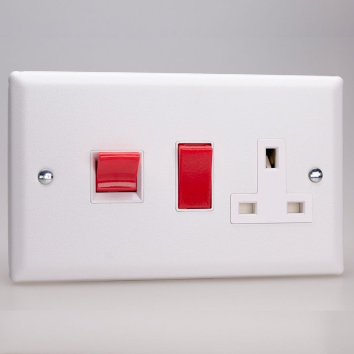 45A Cooker Panel with 13A Switched Socket Image 1