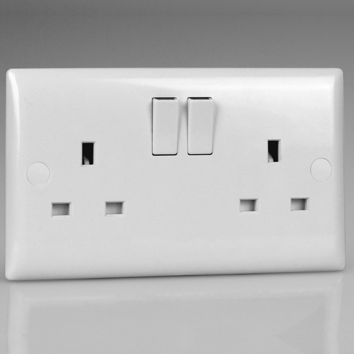 2-Gang 13A switched Socket Image 1