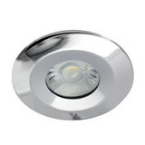 6W 3000K Fire-rated Dimmable Downlight Chrome