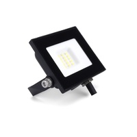 COMPACT SLIM FLOODLIGHT 10W 1000LM 4000K 120 BEAM 100LM/W IP65 IK05 LED BLACK