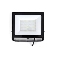 COMPACT SLIM FLOODLIGHT 100W 10000LM 4000K 120 BEAM 100LM/W IP65 IK05 LED BLACK