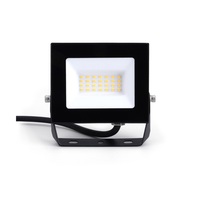 COMPACT SLIM FLOODLIGHT 20W 2000LM 4000K 120 BEAM 100LM/W IP65 IK05 LED BLACK 