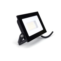 COMPACT SLIM FLOODLIGHT 30W 3000LM 4000K 120 BEAM 100LM/W IP65 IK05 LED BLACK