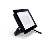 COMPACT SLIM FLOODLIGHT 50W 5000LM 4000K 120 BEAM 100LM/W IP65 IK05 LED BLACK
