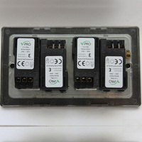 4 Gang 2-Way Push on/Off Rotary dimmer Switch
