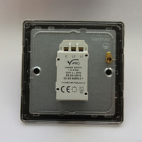 V-Pro Dimmer 1 Gang White/Chrome Max 30 LEDs