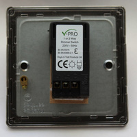 Varilight V-Pro 1 Gang Dimmer - Brushed Steel
