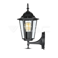 V-TAC Garden Wall Lamp E27 Matt Black Up