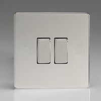 2 Gang 10A 1 or 2 Way Rocker Switches