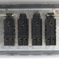 4-Gang 10A Toggle Switch - Iridium Black