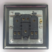 3-Gang 10A Toggle Switch - Georgian Brass
