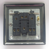 3-Gang 10A Toggle Switch - Satin Chrome