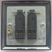 2-Gang 10A Toggle Switch - Pewter