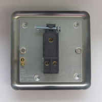1-Gang 10A Toggle Switch - Matt Chrome