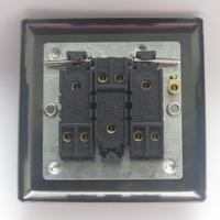 3-Gang 10A Toggle Switch - Victorian Brass