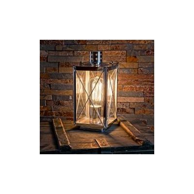 Donmington Chrome/Glass Table Lantern