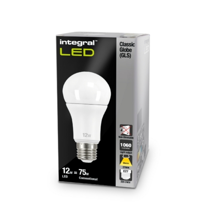 12 Watt E27 Standard Shape LED (75w) 