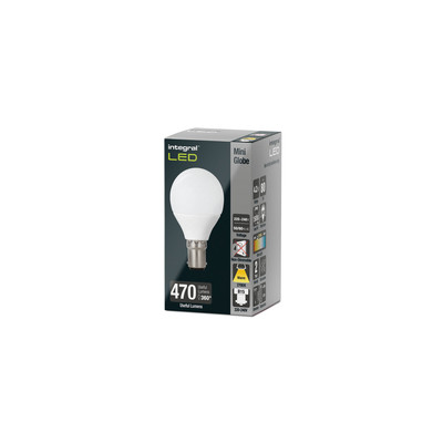 GOLF BALL BULB B15 470LM 4.2W 2700K NON-DIMM 240 BEAM FROSTED INTEGRAL GOLF BALL BULB B15 470LM 4.2W 2700K NON-DIMM 240 BEAM FROSTED INTEGRAL