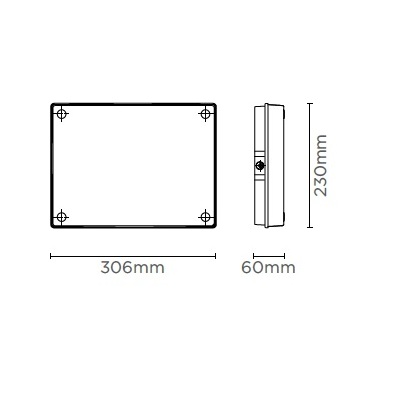 Outdoor Night Sign 6W 3000K 525lm IP54 Non-Dimmable