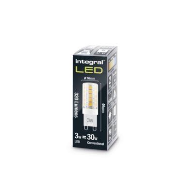 G9 3 Watt 4000k Cool White 320lm Dimmable G9 LED G9 3 Watt 4000k Cool White 320lm Dimmable G9 LED