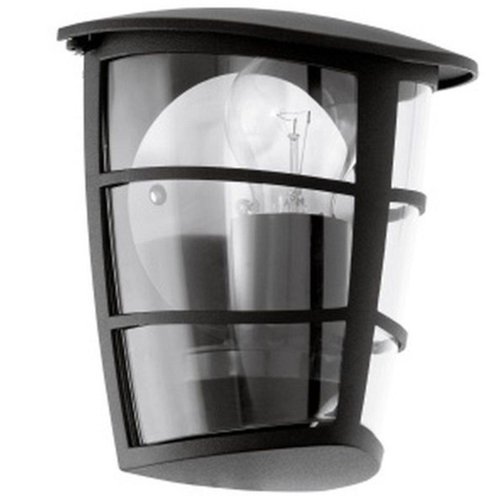 Aloria Half Wall Light IP44 Black Image 2