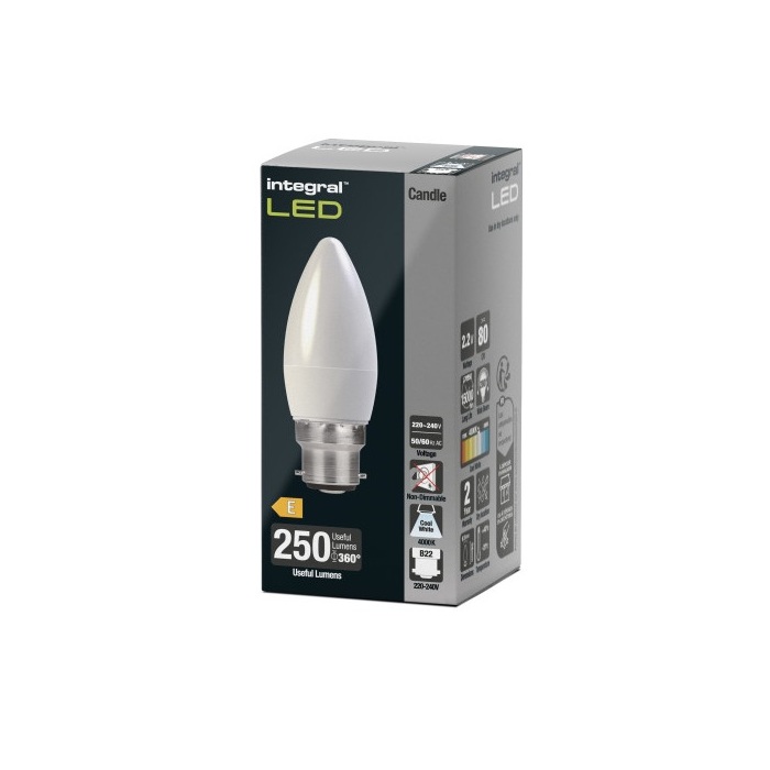CANDLE BULB B22 250LM 3.4W NON-DIM  Image 2