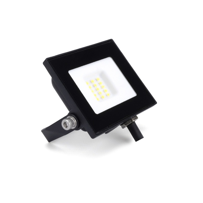 COMPACT SLIM FLOODLIGHT 10W 1000LM 4000K 120 BEAM 100LM/W IP65 IK05 LED BLACK Image 2
