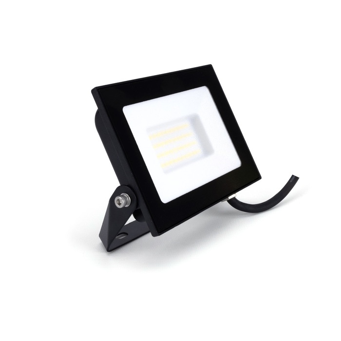 COMPACT SLIM FLOODLIGHT 30W 3000LM 4000K 120 BEAM 100LM/W IP65 IK05 LED BLACK Image 2