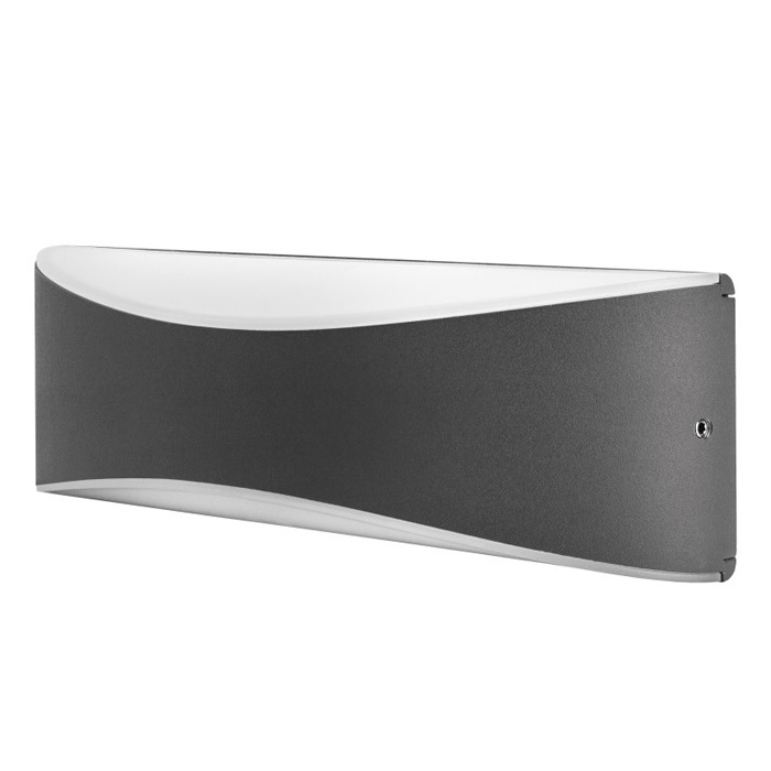 Outdoor Wave 7W 3000K 310lm IP65 Non-Dimmable Dark Grey Image 2
