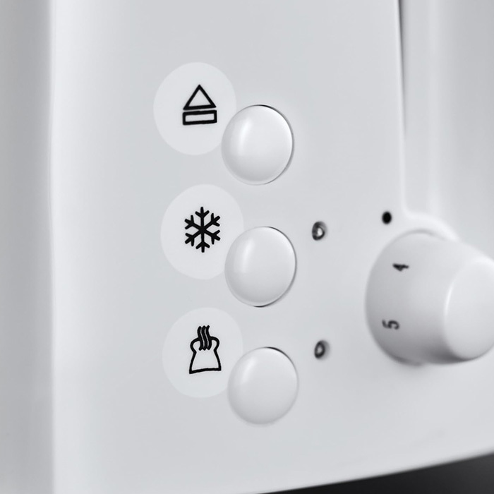 Russell Hobbs White 2 Slice Toaster Image 2