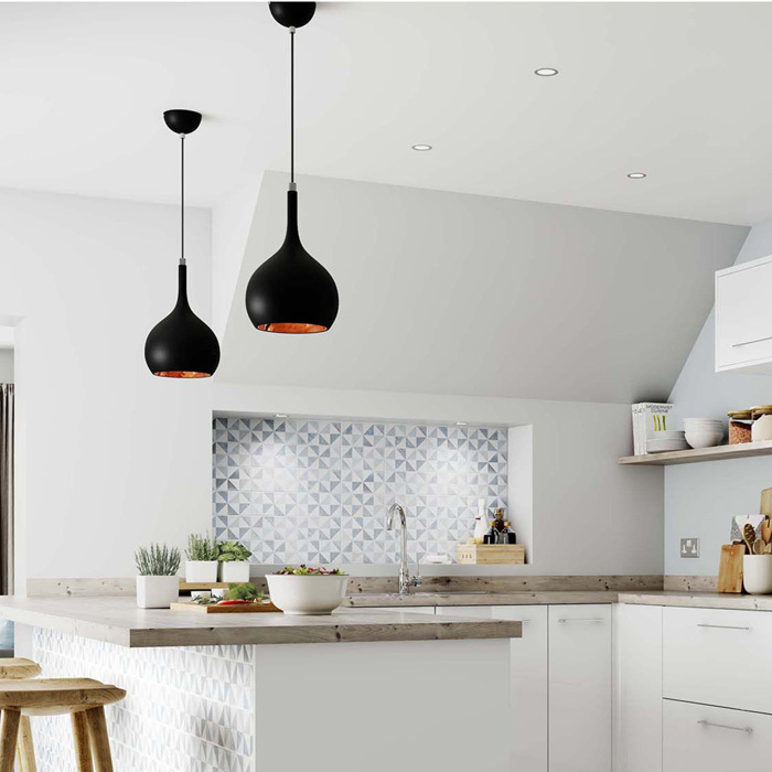 Parma COB Black Pendant Light 8W 4000k Image 2