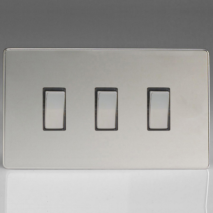 10A 1 or 2 Way Rocker Switches 3-Gang Image 2